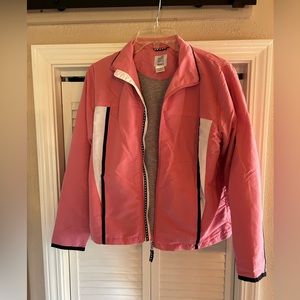 afi sport vintage tracksuit 1990’s size petite medium in pink, white and black.